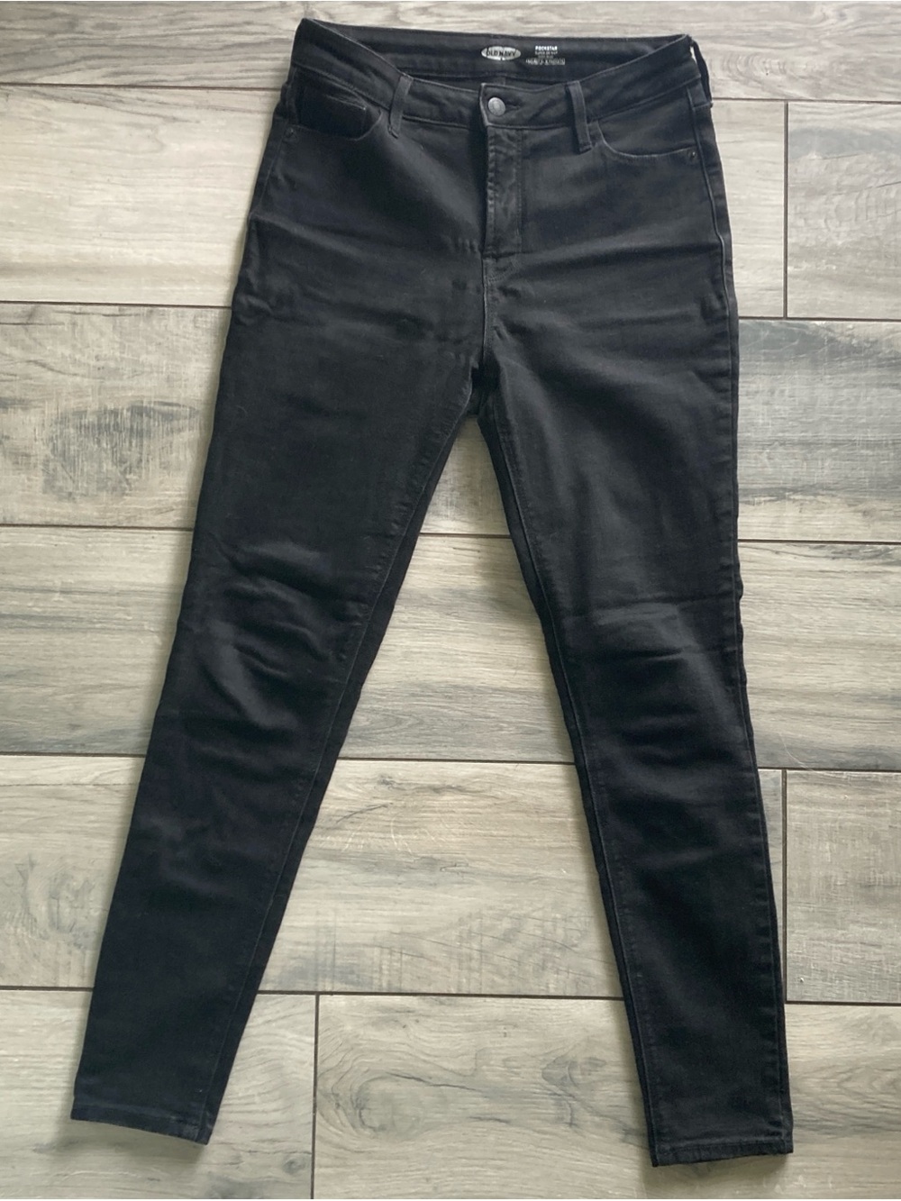 Old Navy Black Rockstar Super Skinny High Rise Jeans